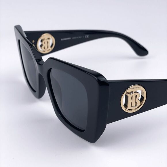 NEW Burberry BE4344 Daisy 300187 Black Dark Gray Square Women Sunglasses main image 11